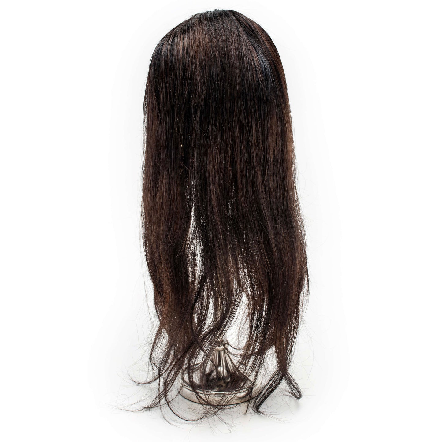 Back View of EASY 5x3" Hair Topper for Moderate Hair Loss