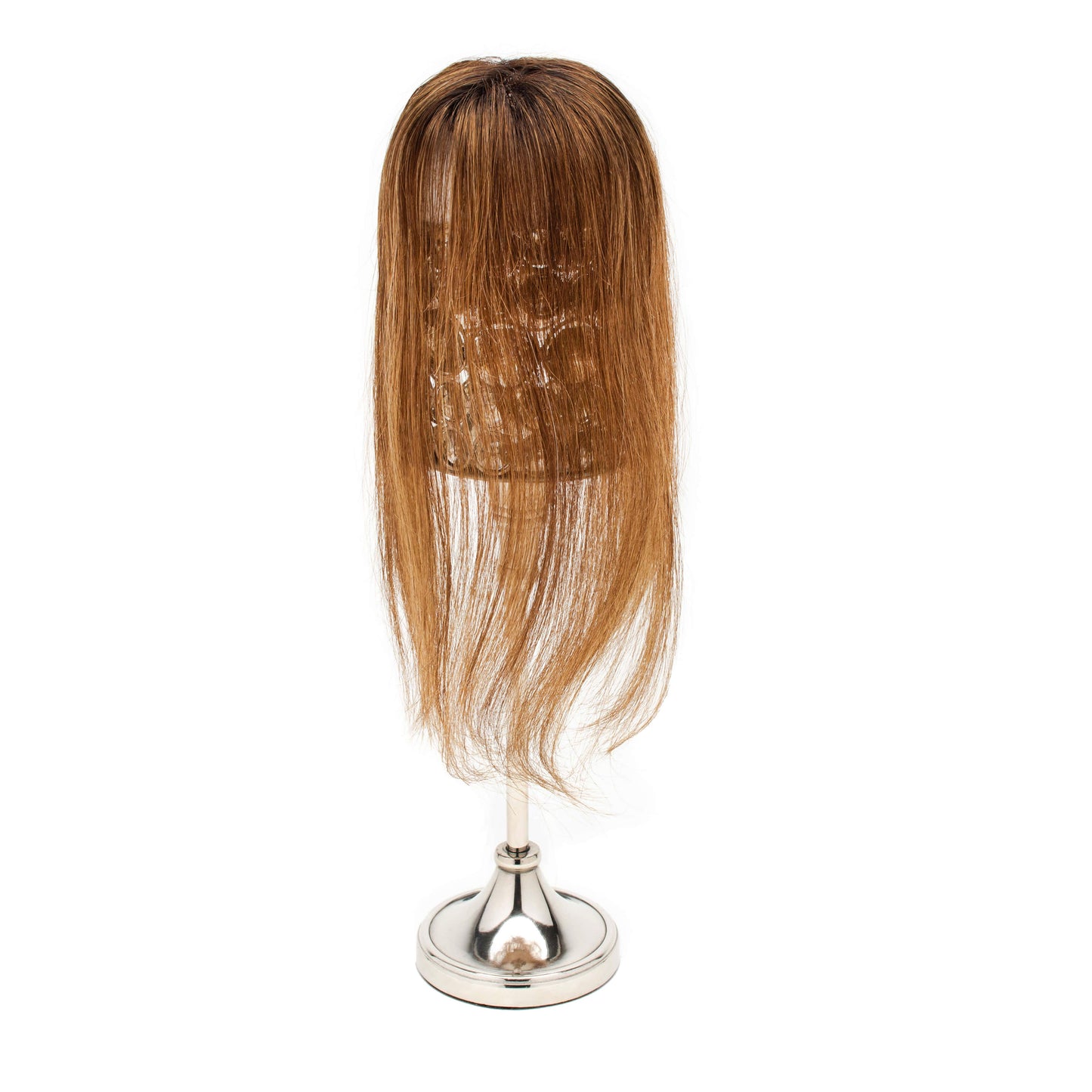Back View of BOOST 4x3" Hair Topper with Bangs 