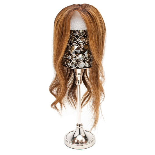 Front View of SASSY 4x4” Hair Topper for Moderate Hair Thinning